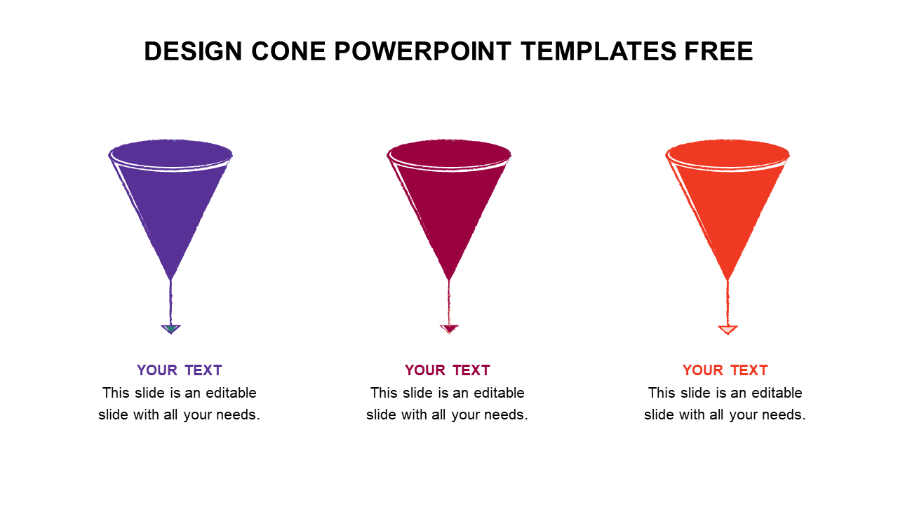 Free - Design Cone PowerPoint Templates Free Slides